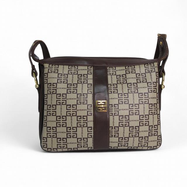 ジバンシィ GIVENCHY ショルダーバッグ モノグラム 4G PVC×レザー 