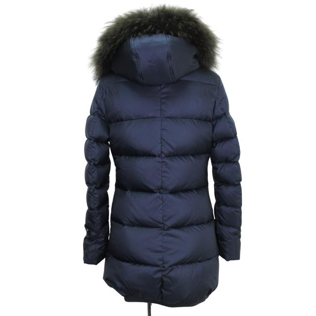 ラ・モード LA MODE 長袖 ダウンジャケット コート フード ファー ラメ