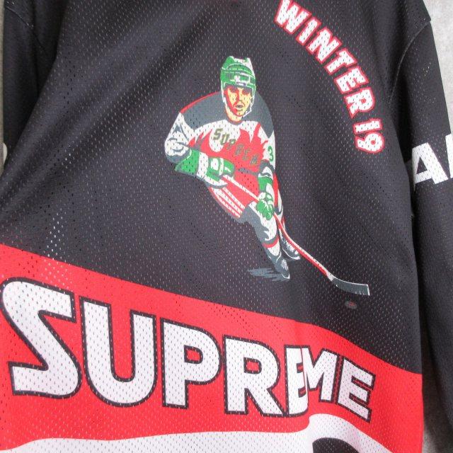 Mサイズ supreme hockey ホッケーシャツ Supreme BONES HOCKEY JERSEYシュプリームホッケージャージ (Supreme