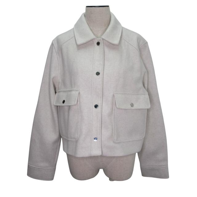 美品　ZARA ザラ　フェイクレザー　ショート丈　S クロップド丈 ZARA（ザラ） ショート丈フェイクレザージャケット レディース import