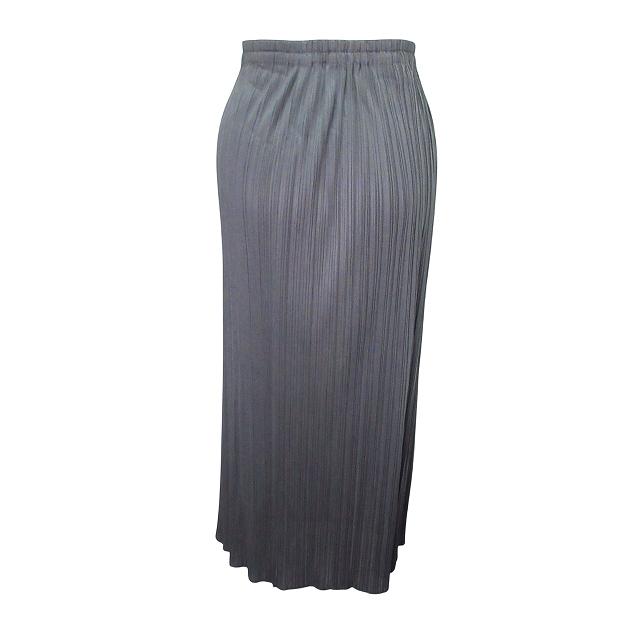 美品 PLEATS PLEASEプリーツプリーズ　グレー ロングスカート プリーツプリーズ PLEATS PLEASE ISSEY MIYAKE イッセイミヤケ 美品