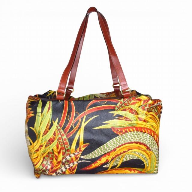 Salvatore Ferragamo 花柄ボストンバッグ サルヴァトーレフェラガモ Salvatore Ferragamo ボタニカル柄 ボストン