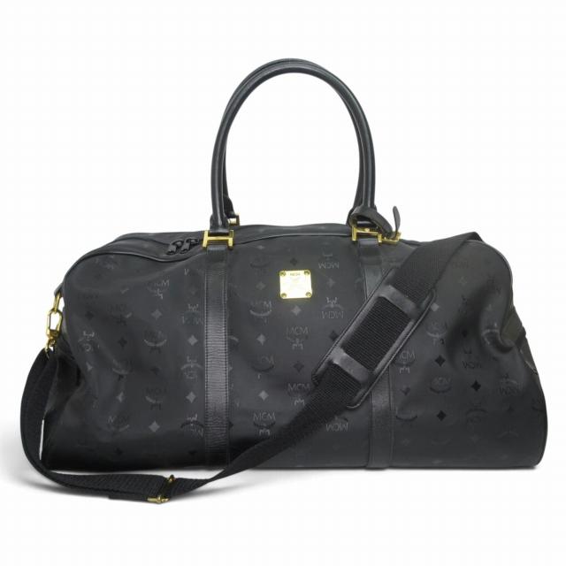 MCM ボストンバッグ 2way ヴィセトス柄 レザー 大容量 旅行バッグ ロゴ エムシーエム MCM 美品 ロゴグラム ヴィセトス柄 2WAY ボストンバッグ