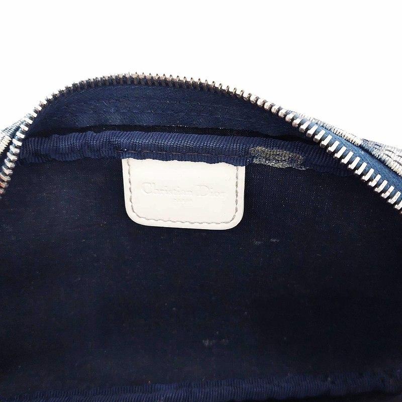 ディオール Dior コスメポーチ トロッター モノグラム ネイビー ディオール Dior コスメポーチ トロッター モノグラム ネイビー 紺色