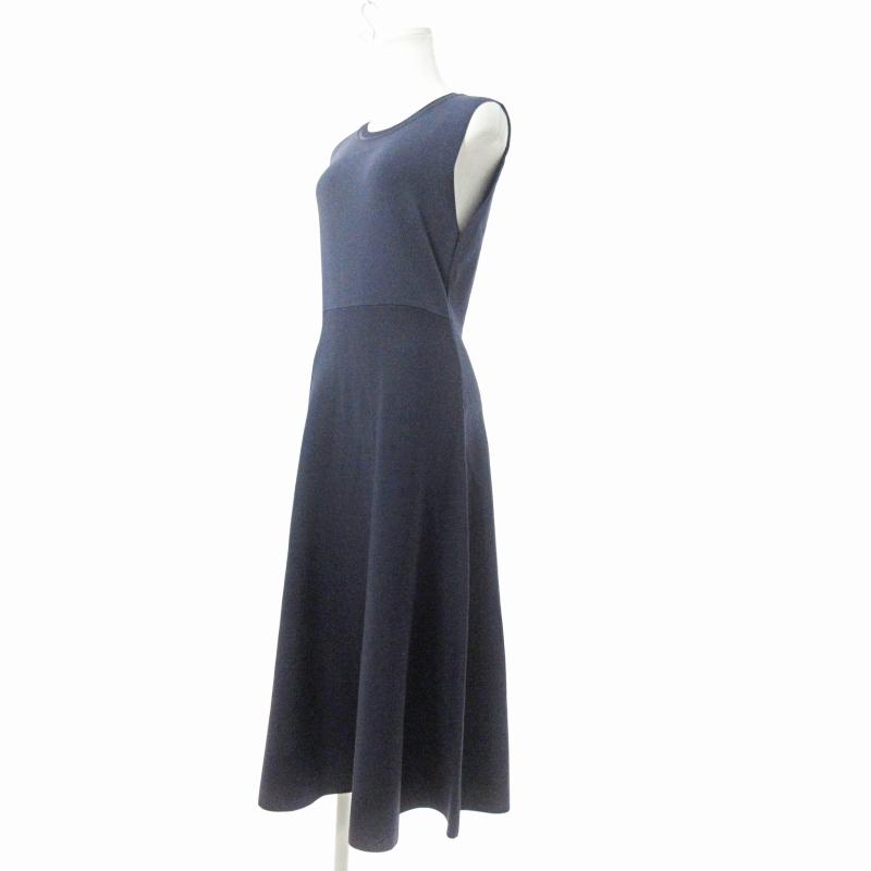 ソブ sov. ダブスタ 美品 ニット ワンピース ノースリーブ ロング丈 38 