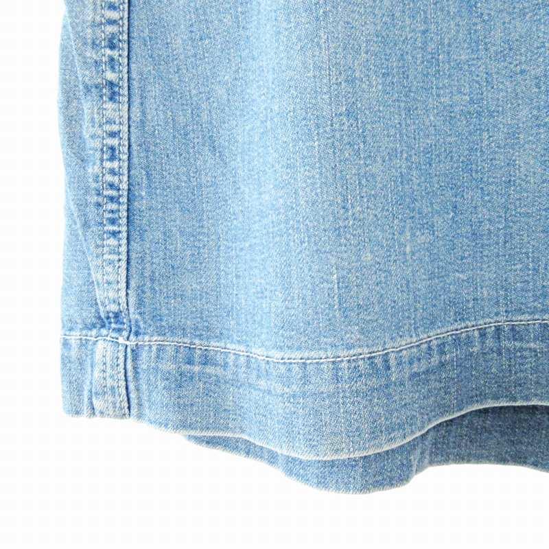 ダナキャランニューヨーク DKNY デニム スカパン ショート パンツ キュロット スカート 6 インディゴ 1018 レディース 220