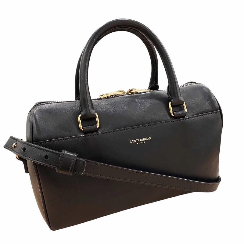 サンローランパリベイビーダッフル2way ミニボストンバッグ黒