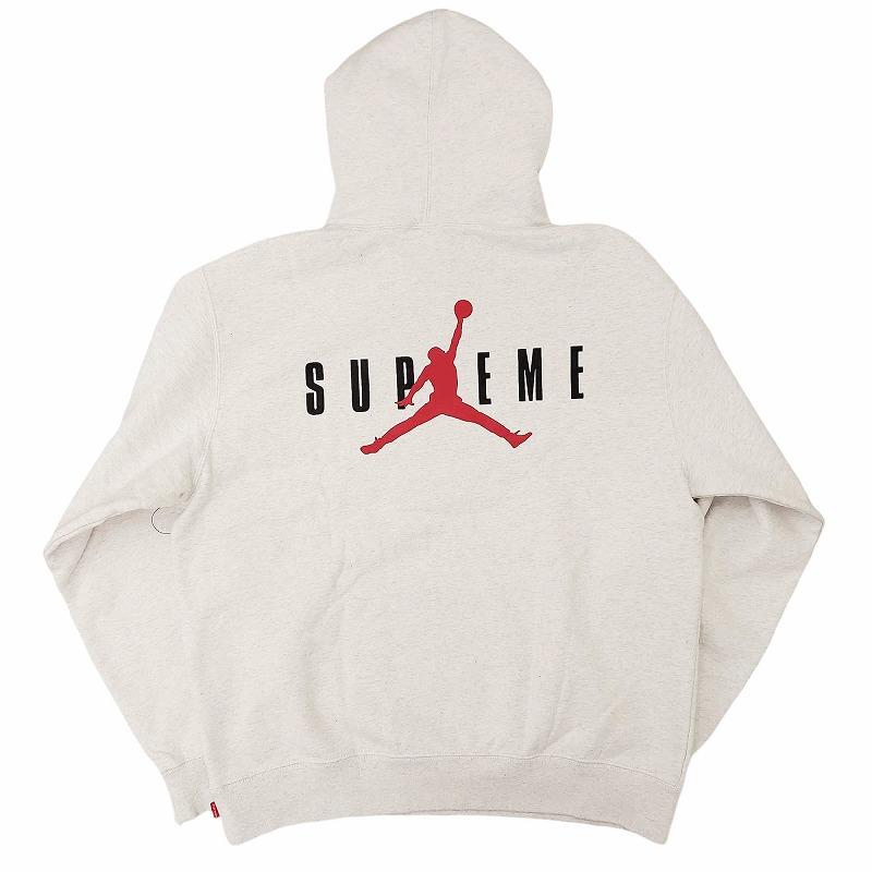 未使用品 シュプリーム SUPREME Jordan Hooded Sweatshirt Ash Grey 