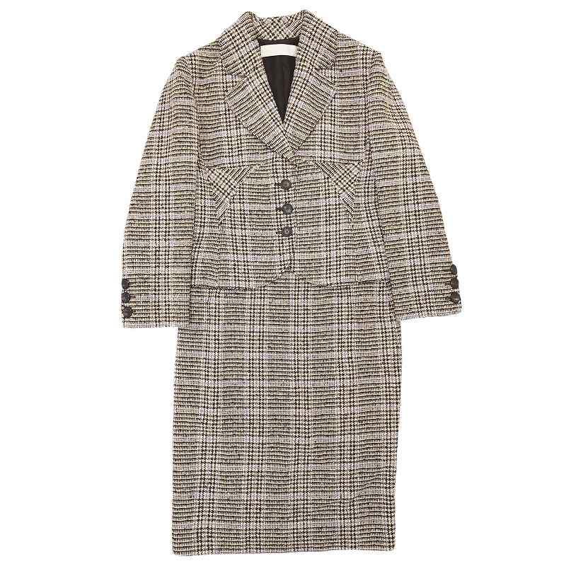 ヴァレンティノ ヴァレンチノ VALENTINO 美品 ツイード チェック  