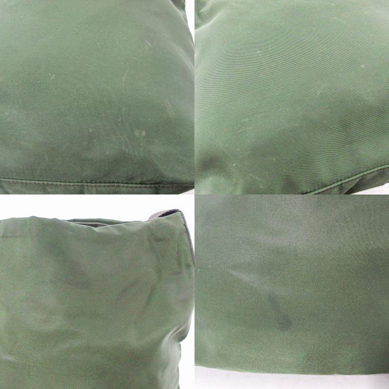 【美品✨】プラダ　カメラバッグ　ショルダーバッグ　斜め掛け　ナイロン　カーキ プラダ PRADA ナイロン ショルダー バッグ 斜め掛け 緑 グリーン