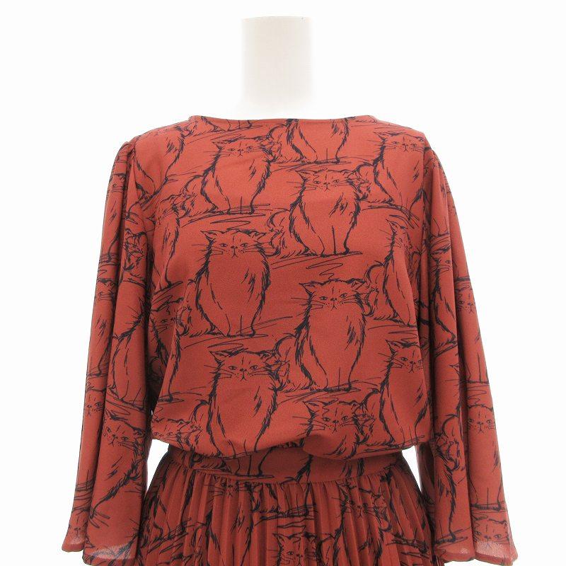 グレースコンチネンタル GRACE CONTINENTAL 美品 キャットプリーツ  