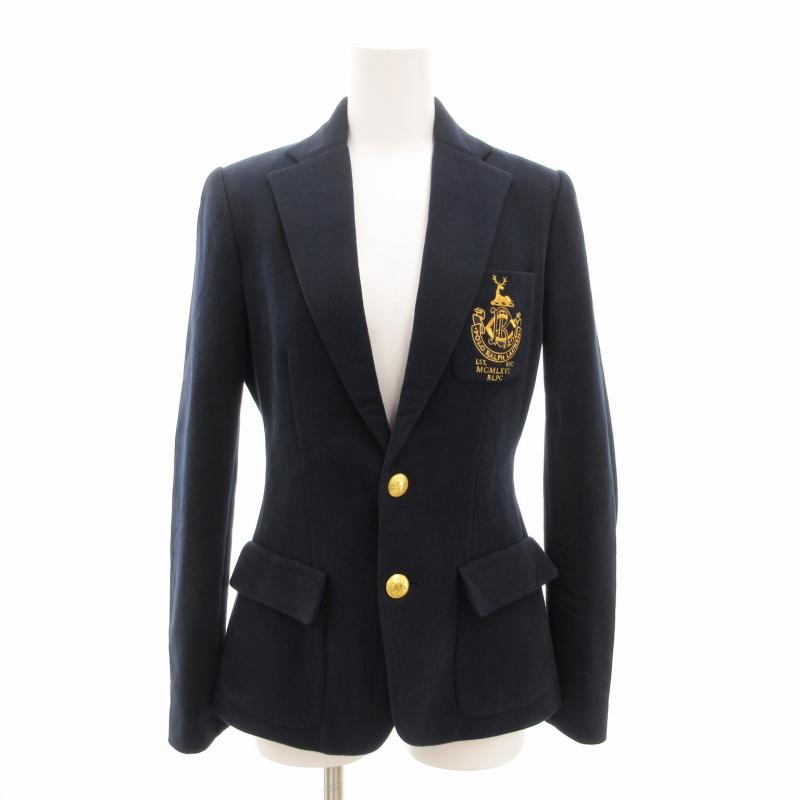 【Lサイズ相当】ローレンラルフローレン 2B シングルブレザー 金釦 紺ブレ Lサイズ相当】ローレンラルフローレン 2B シングルブレザー 金釦 紺