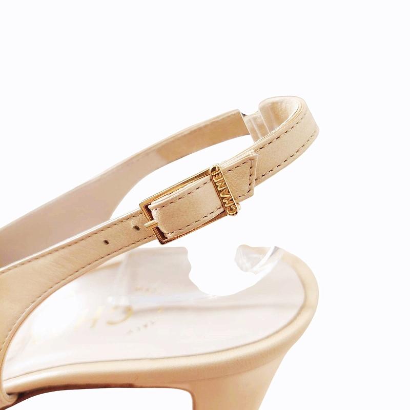 CHANEL シャネル スリングバック バイカラー パンプス ハイヒール 