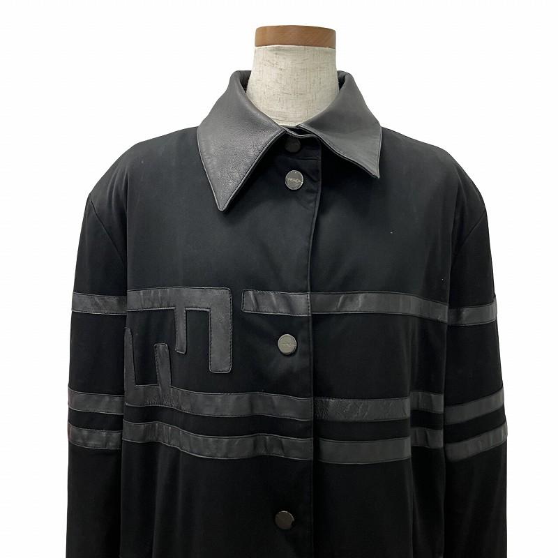 FENDI（フェンディ） ヴィンテージ レザーコンビ ブルゾン ジャケット