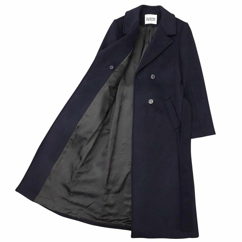 クローディピエルロ CLAUDIE PIERLOT Wool Blend Trench Coat ウール混 