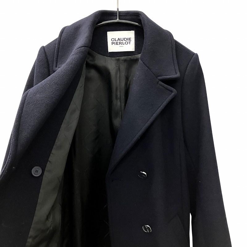 クローディピエルロ CLAUDIE PIERLOT Wool Blend Trench Coat ウール混 