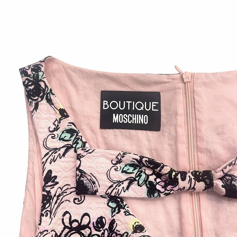 モスキーノ MOSCHINO 美品 BOUTIQUE ジャガード生地 ワンピース
