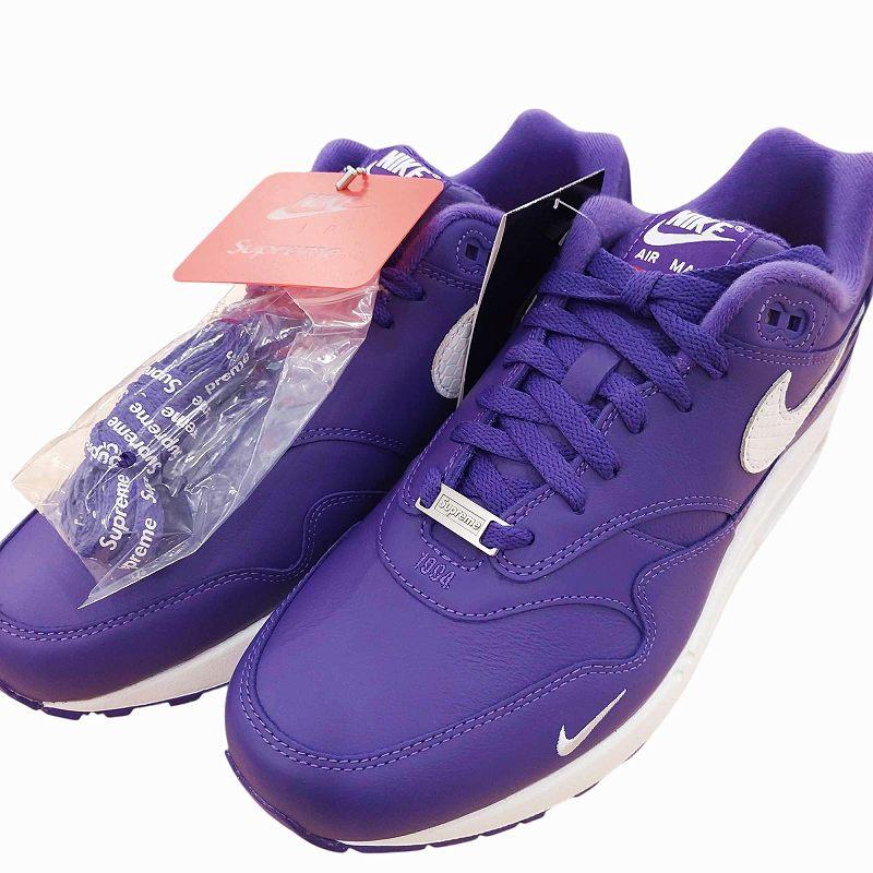 Supreme 未使用品 シュプリーム SUPREME ×NIKE Air Max 1 87 SP Purple 