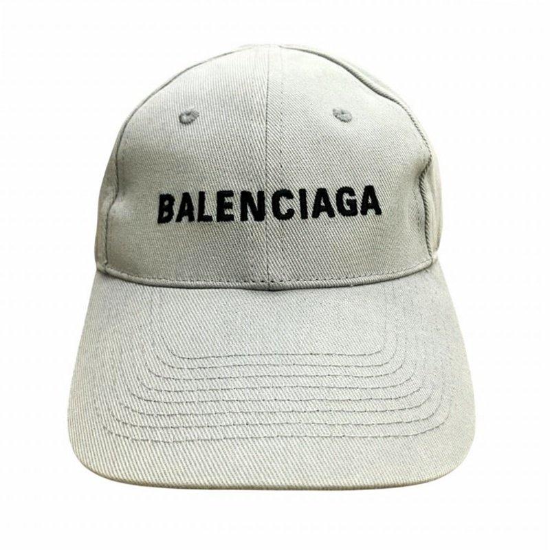 新品 本物 バレンシアガ 定番 ロゴ キャップ 帽子 グレー 正規品 直営店購入 BALENCIAGA（バレンシアガ） ロゴ キャップ 野球帽 帽子 L 58cm グレー