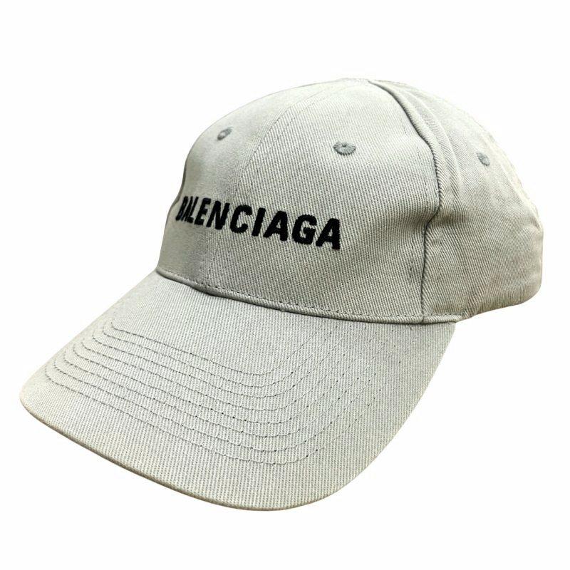 BALENCIAGA（バレンシアガ） ロゴ キャップ 野球帽 帽子 L 58cm グレー