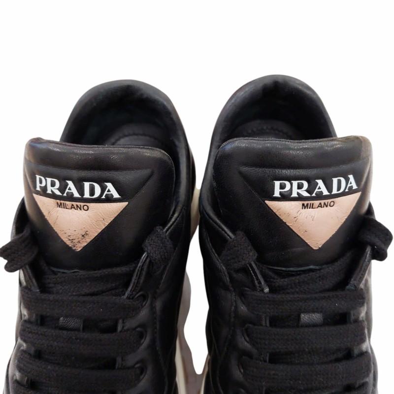 PRADA（プラダ） PRADA PRAX01 スニーカー シューズ レザー ロゴ 