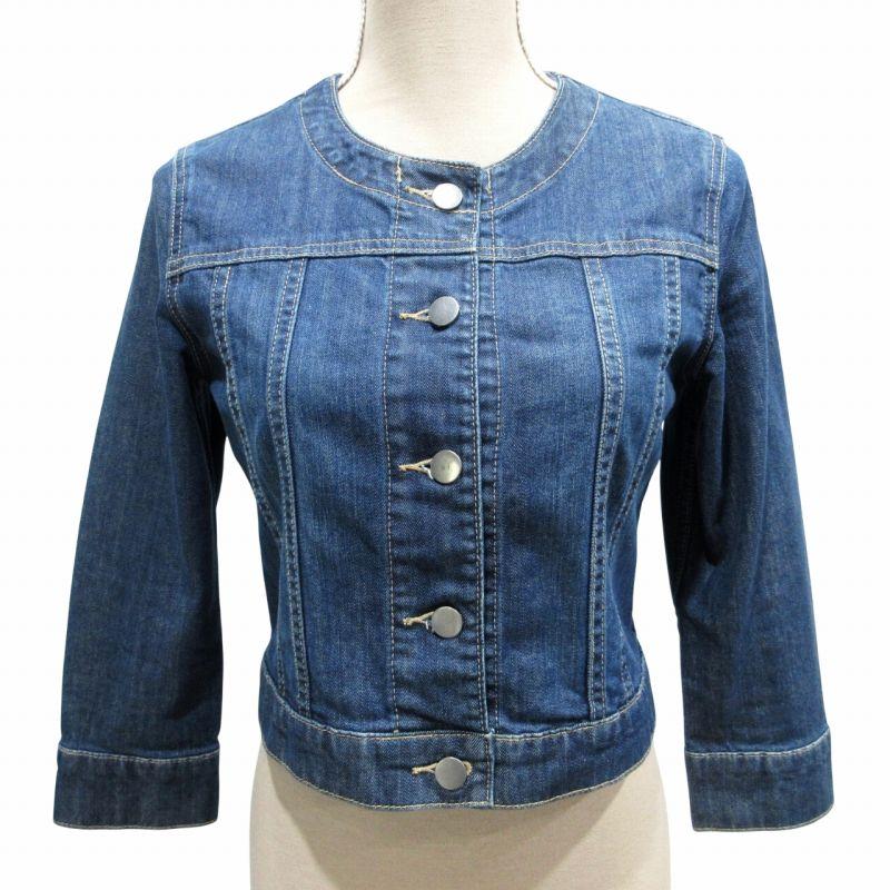 無印良品 良品計画 デニムジャケット Gジャン ブルゾン ノーカラー