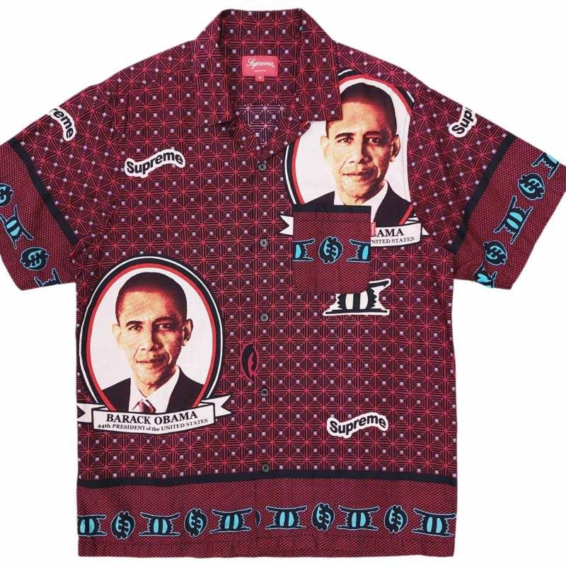 Supreme（シュプリーム） 美品 17SS Obama Shirt オバマ シャツ 開襟