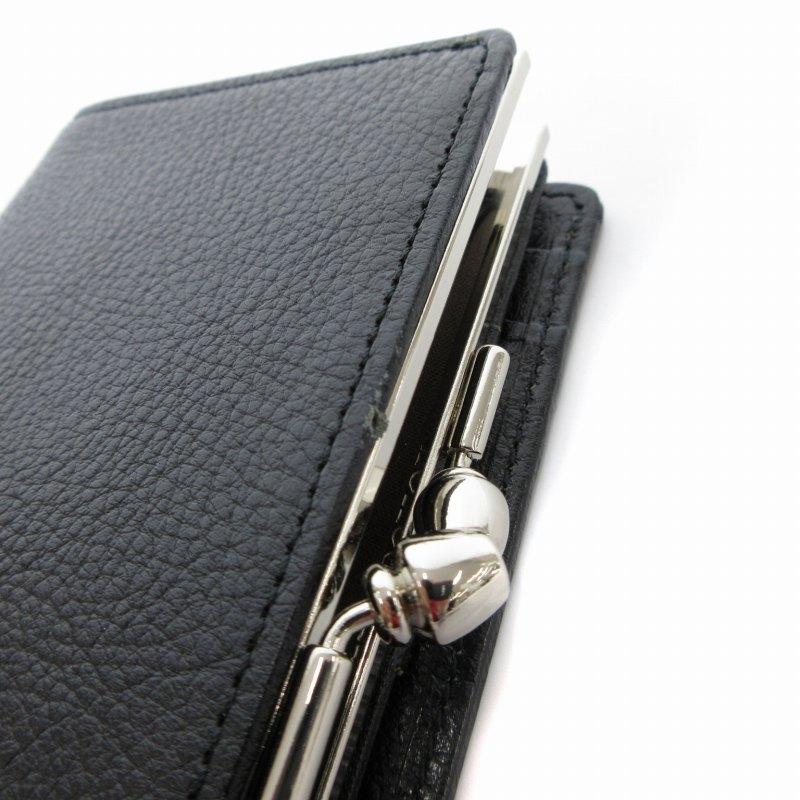 ミラショーン mila schon 美品 二つ折り財布 ウォレット レザー ロゴ