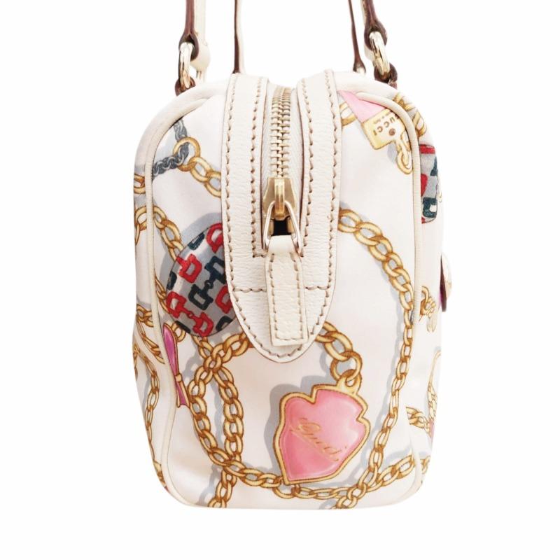 GUCCI グッチ チェーン柄 トートバッグ ハンドバッグ ミニ