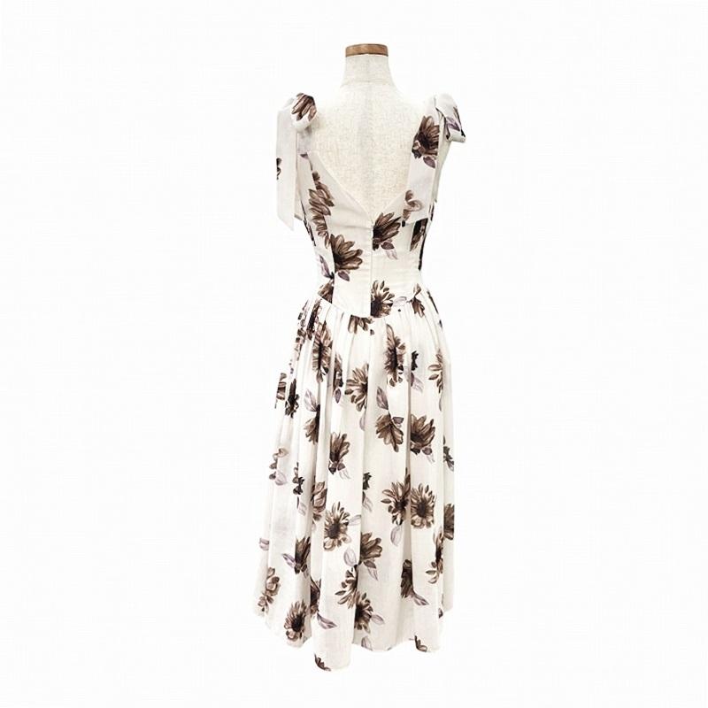 ハーリップトゥ Her lip to 近年 Sunflower-printed midi dress