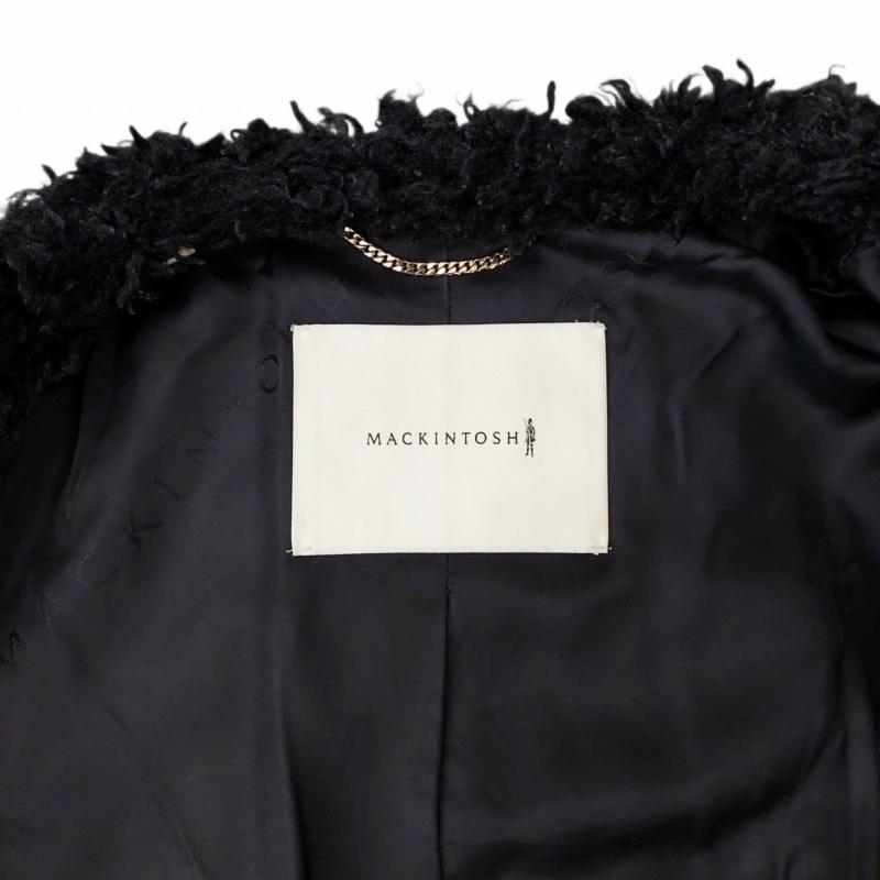 イタリア製マッキントッシュHUMBIEエコファーのノーカラージャケット マッキントッシュ MACKINTOSH NEW HUMBIE NO COLLAR ECO FUR ノー