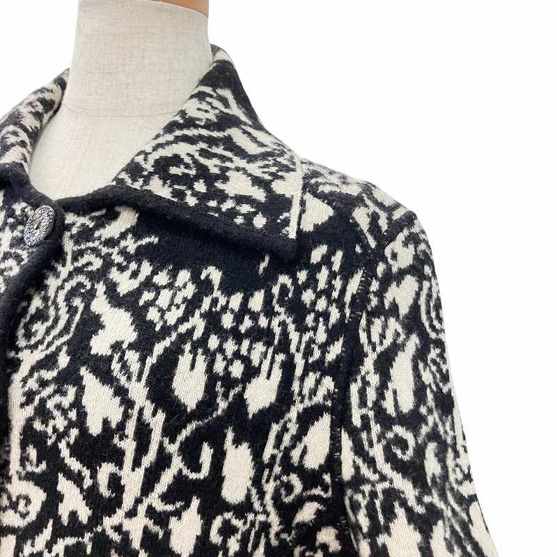 レディース 美品 エトロ ETRO ペイズリー柄 総柄 ウール タートル