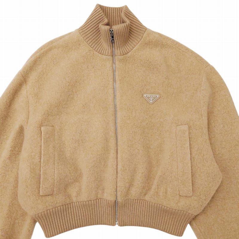 PRADA（プラダ） 美品 カシミヤ フリースジップジャケット ブルゾン 