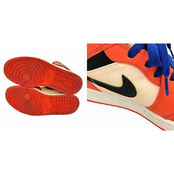 NIKE ナイキ エアジョーダン1 ミッド チームオレンジブラック