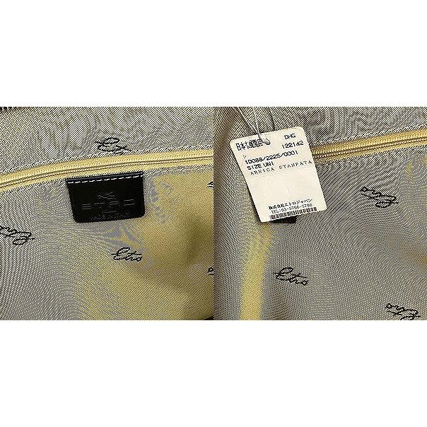ETRO エトロ タグ付き ペイズリー柄 PVCトートバッグ ショルダー