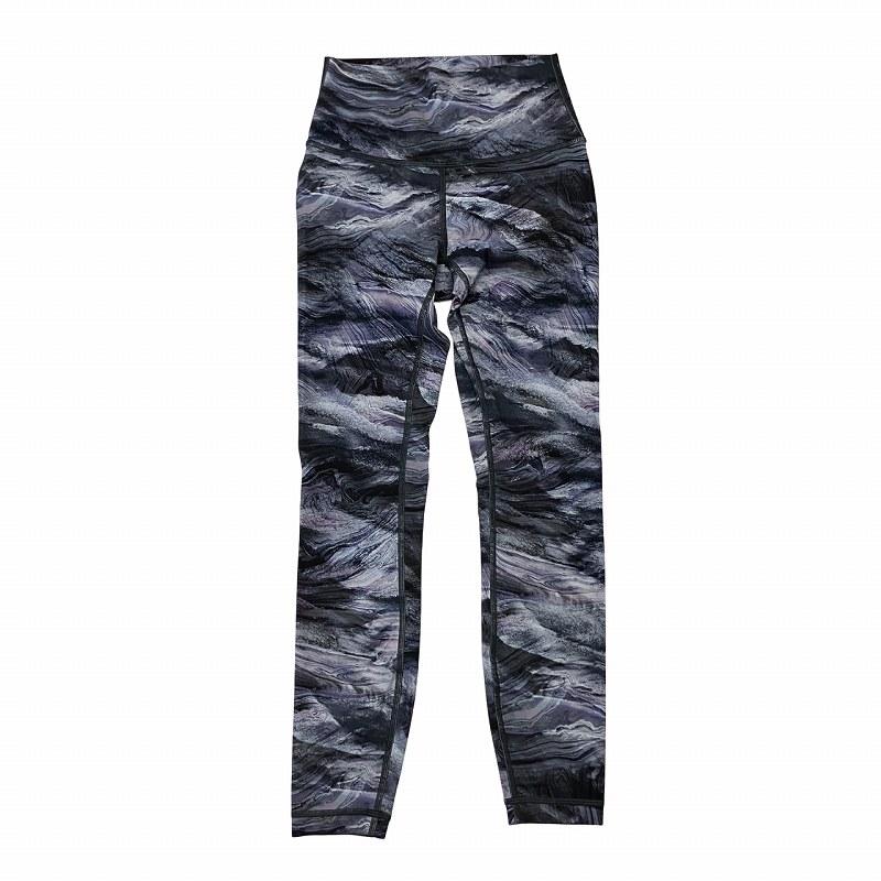 ルルレモン lululemon 美品 マーブル柄 レギンス スパッツ ヨガウェア 