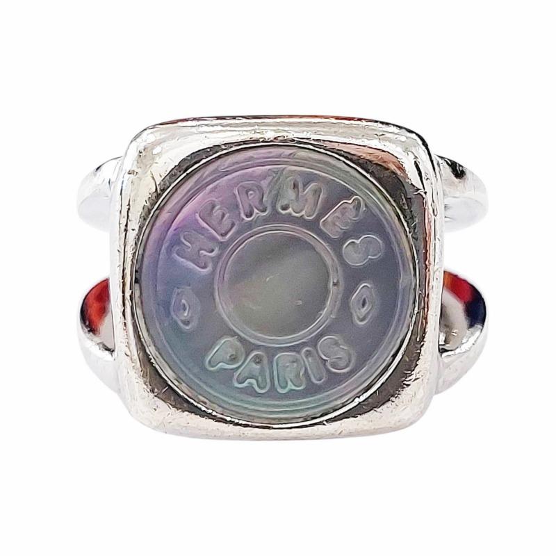 HERMES エルメス セリエ コロゾ シェル リング 指輪 11号 シルバー