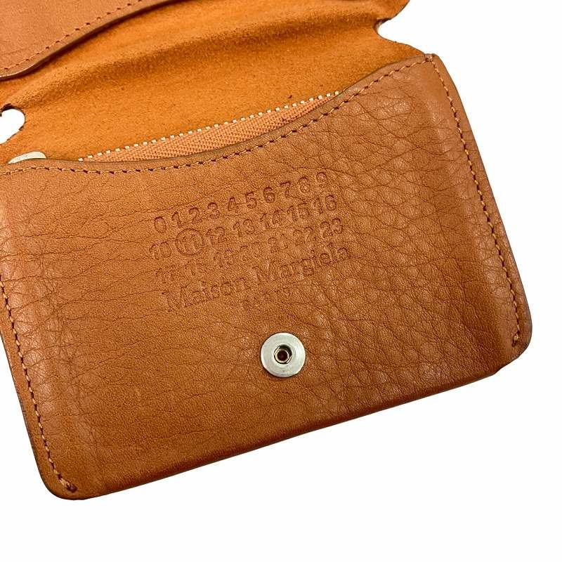 マルタンマルジェラ11 ブラウンレザー 二つ折り財布 箱付き メゾンマルジェラ 11 Maison Margiela レザー 二つ折り財布