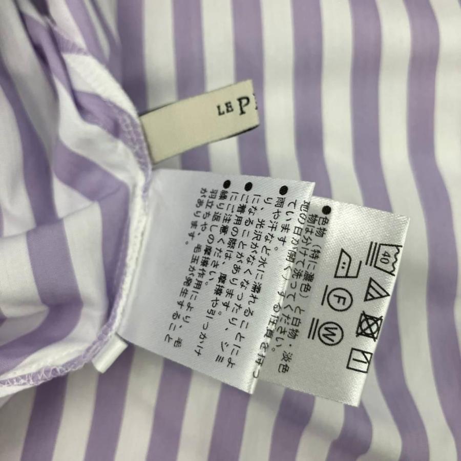 ルフィル LE PHIL 23SS ショルダースリットブラウス シャツ ストライプ