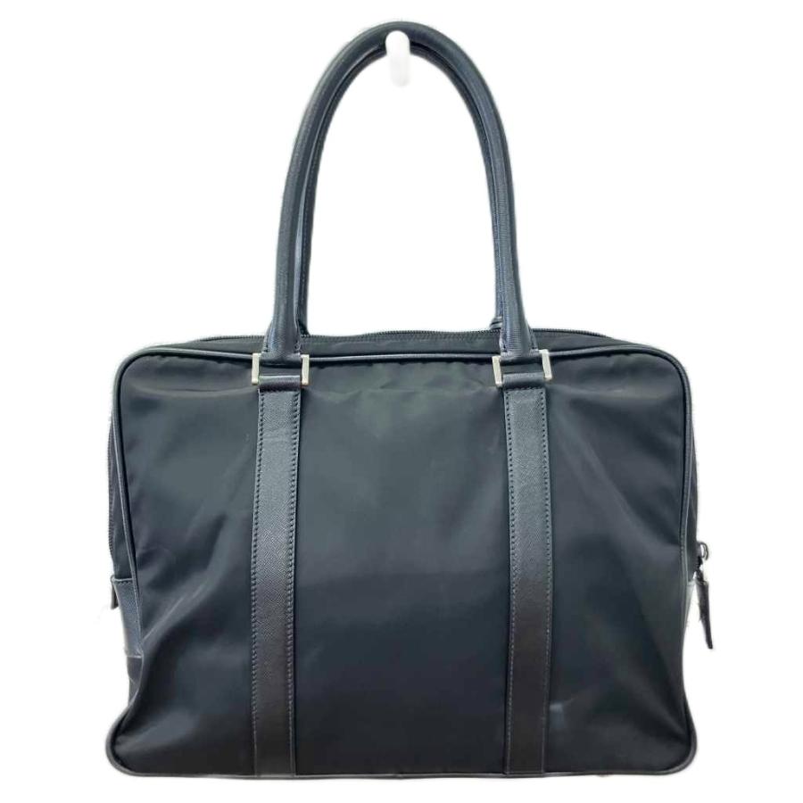 PRADA プラダ ナイロン ビジネスバッグ ブリーフケース ネイビー 三角ロゴ PRADA（プラダ） ブリーフケース ビジネスバッグ ナイロン 三角ロゴ 鍵