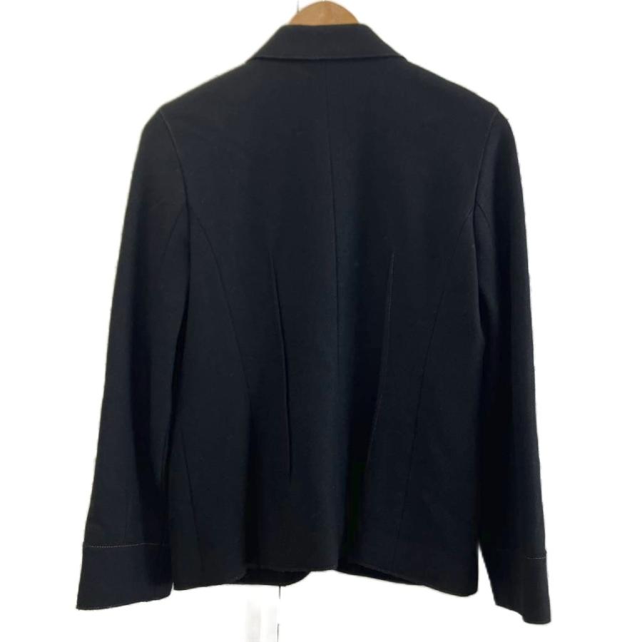 レディース 【美品】 Leilian 長袖ウールジャケット ジップアップ 9 黒 