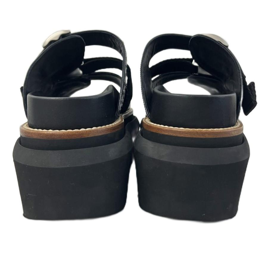 サカイ sacai 23SS Wingtip Sandals サンダル 厚底 レザー 黒 ブラック