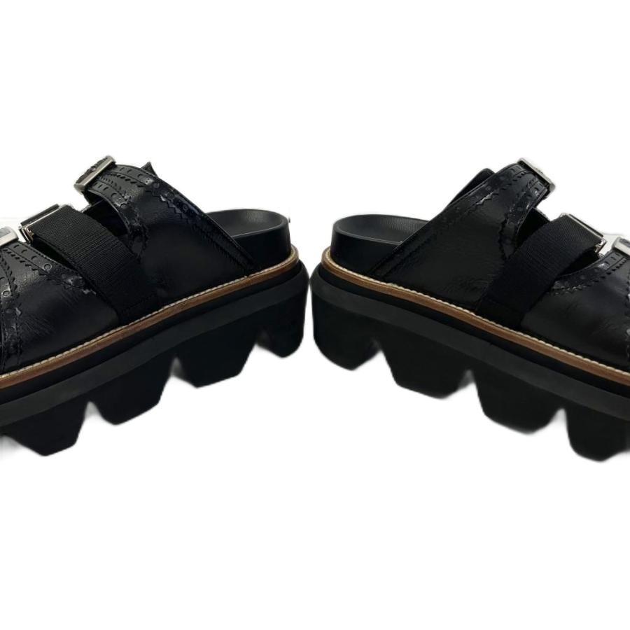 サカイ sacai 23SS Wingtip Sandals サンダル 厚底 レザー 黒 ブラック