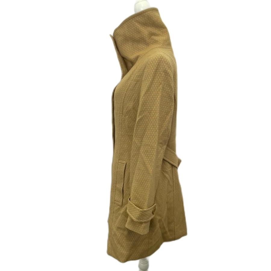 UNTITLED（アンタイトル） スタンドカラーコート ロング丈 ツイード