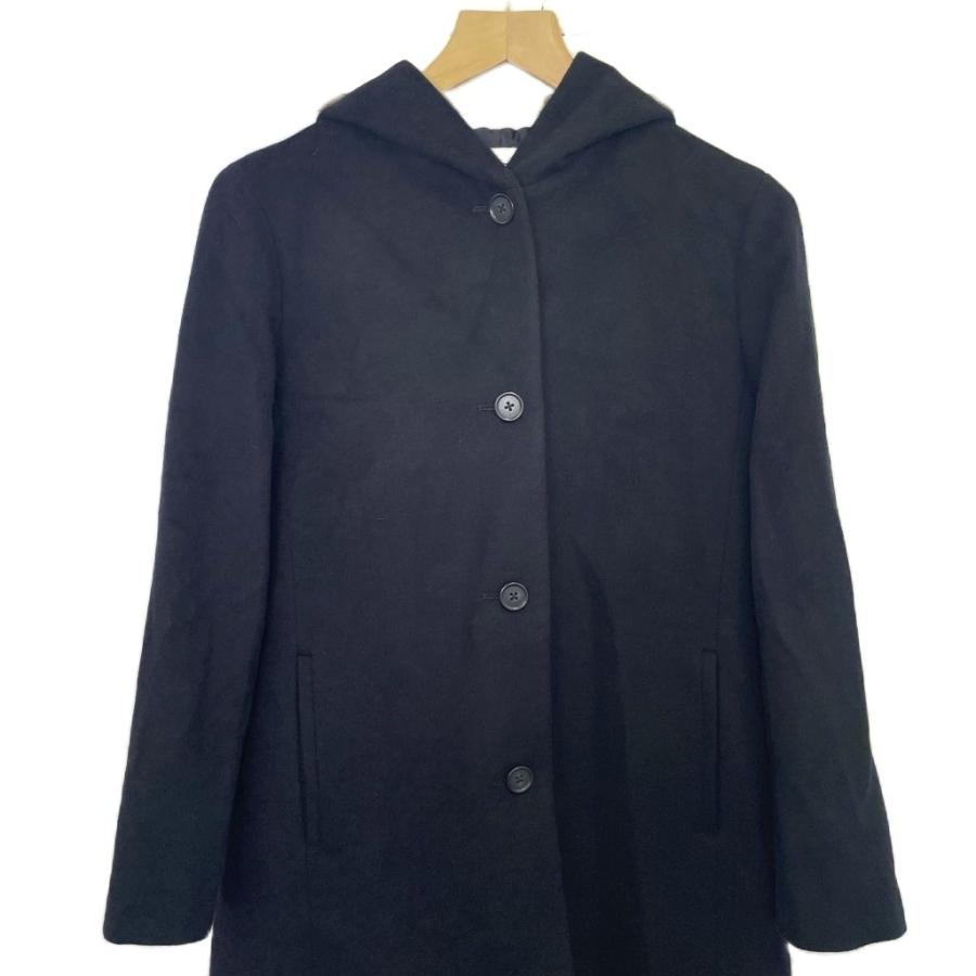 【新品未使用】ジェイプレス　アンゴラ混　ウール　フーデッドコート 訳あり 美品 ジェイプレス アンゴラ混 ウール フーデッドコート 15号