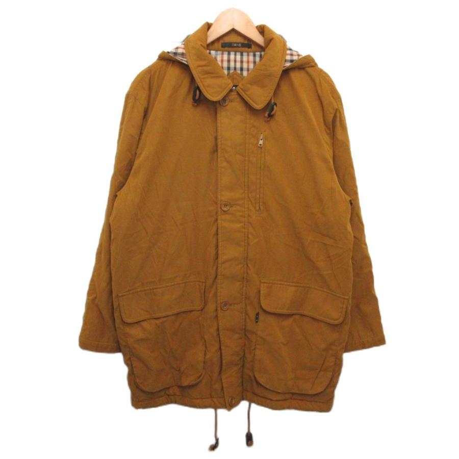 DAKSダックス薄手のコートベージュ色取り外しできる中ワタとフード付き DAKS - DAKS【ベージュ☆Lサイズ】ステンカラー コート ライナー付き