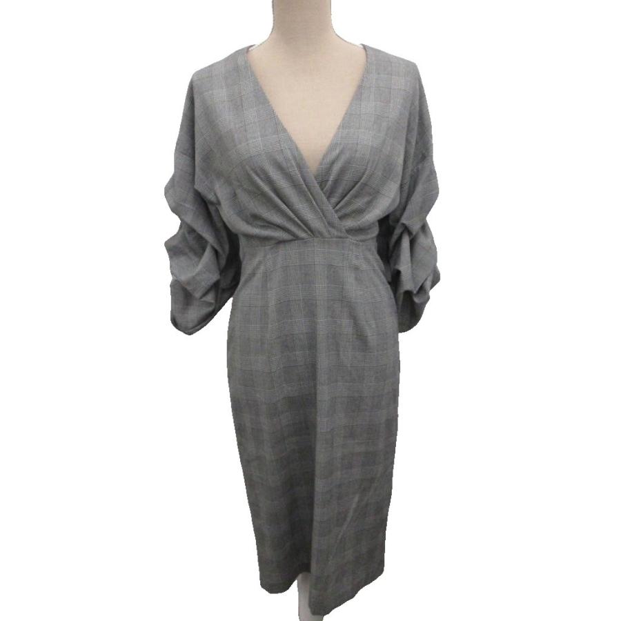 ザラウーマン ZARA WOMAN カシュクールワンピース グレンチェック