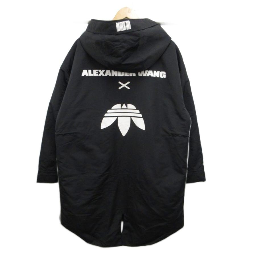 極美品✨adidas アディダスフード付きロングベンチコートL ボア　ブラック黒 アディダス adidas ベンチコート ロング 中綿 フード 裏地ボア