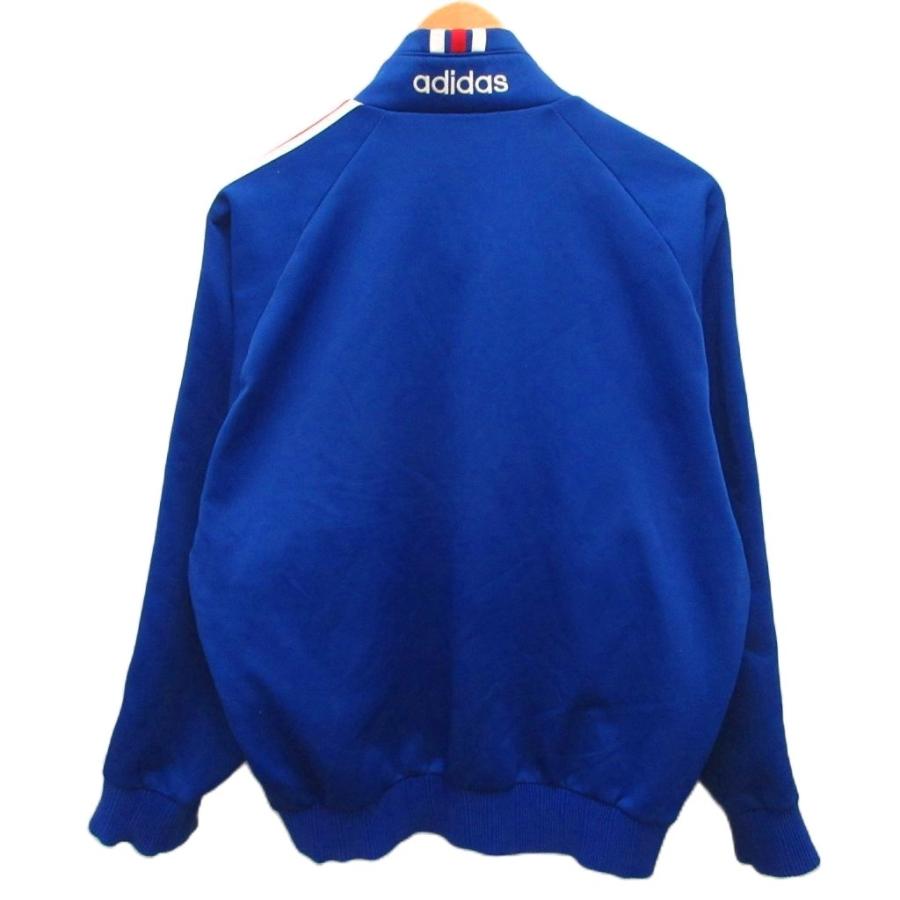 adidas トラックジャケット　ブルー　(80s デサント製) adidas デサント トラックジャケット ワークシャツ ビンテージ 80s
