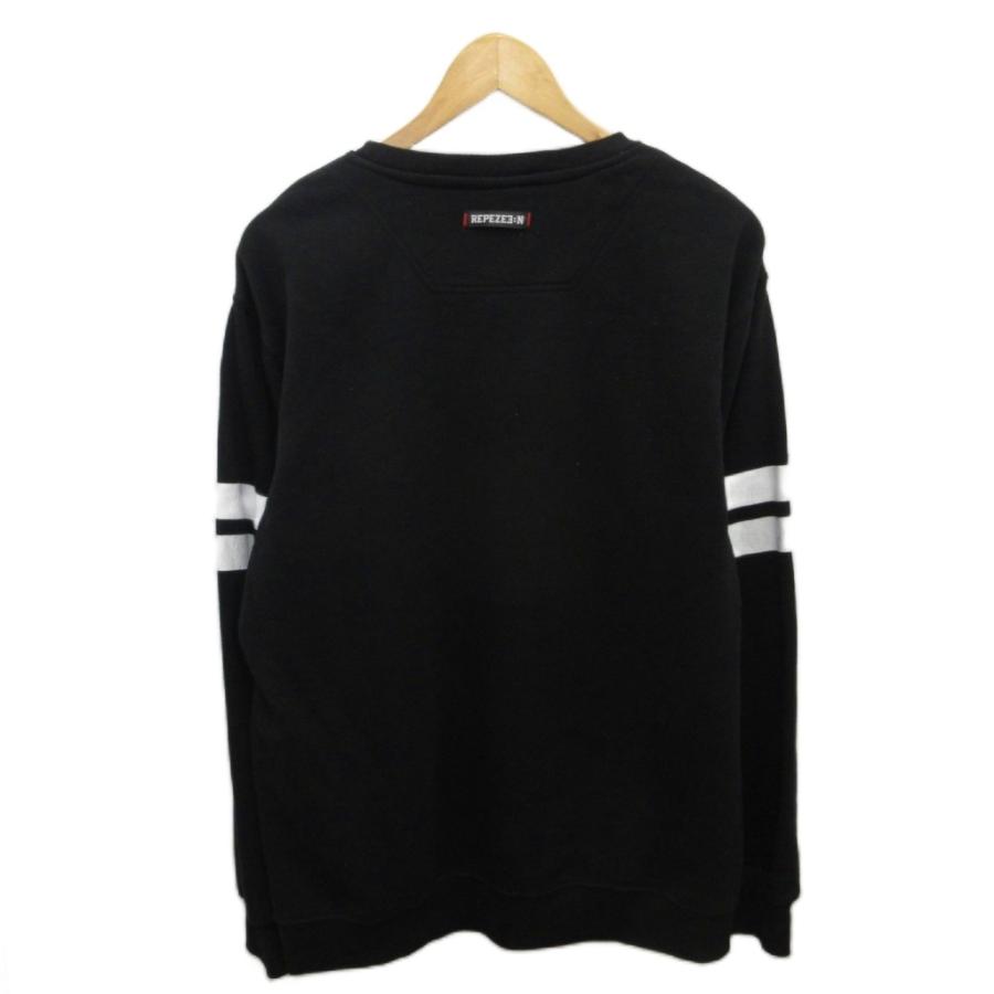 REPEZE3:N レペゼン トレーナー スウェット プリント メッシュ LL 黒